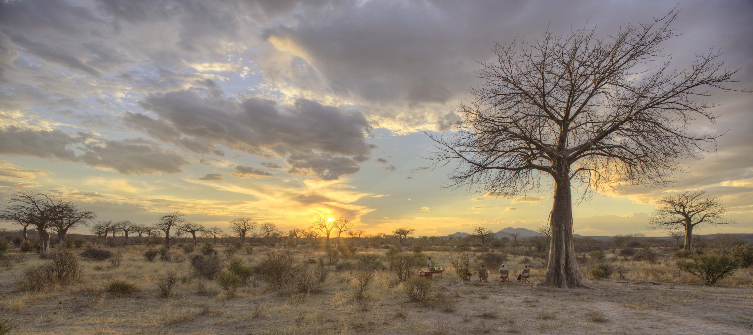 Amazing sundowners at Jabali Ridge in the Ruaha National Park!